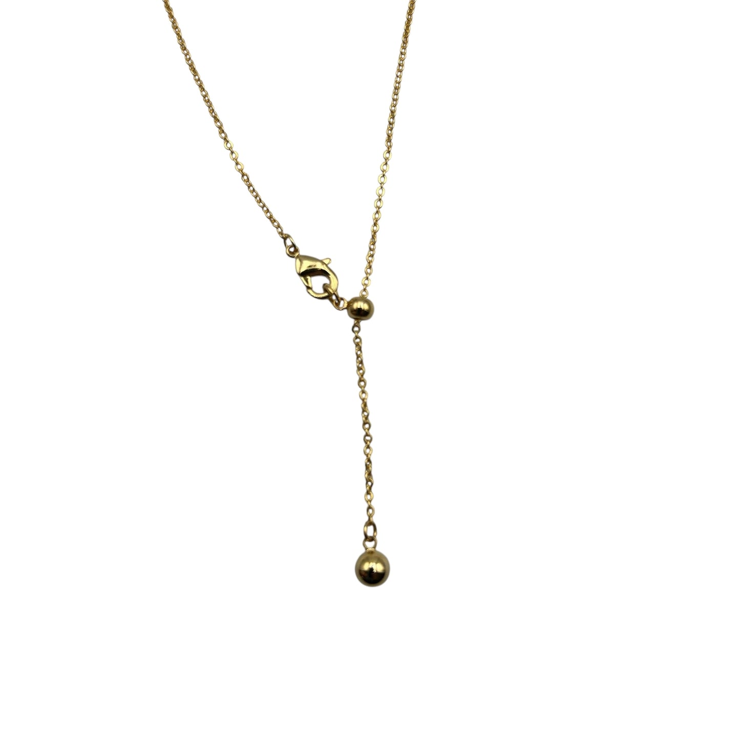 Retro Gold Pendant necklace on an extendable chain
