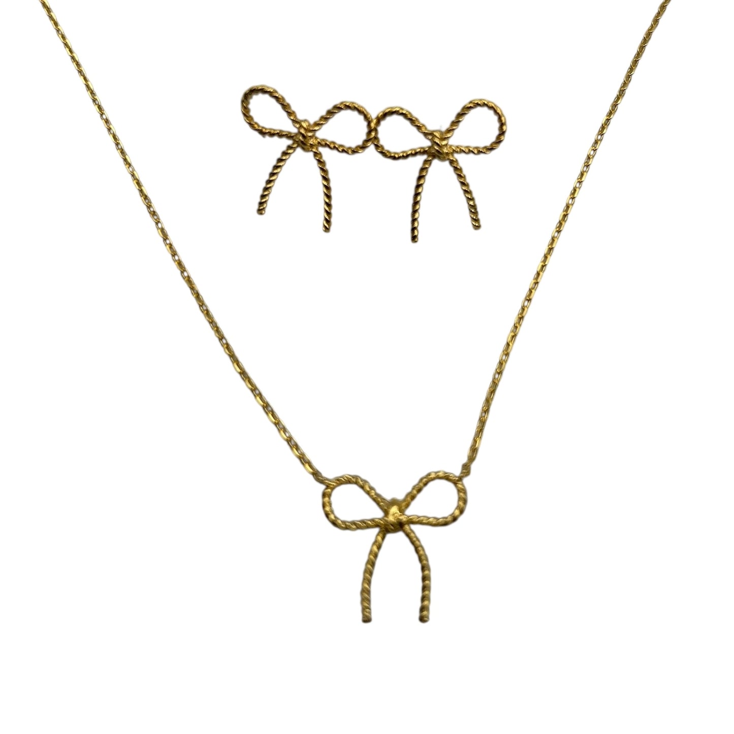 Beaded Bow necklace