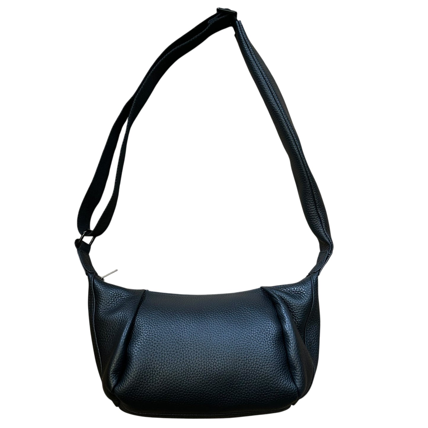 Brixton cross body sling bag - black leather - small