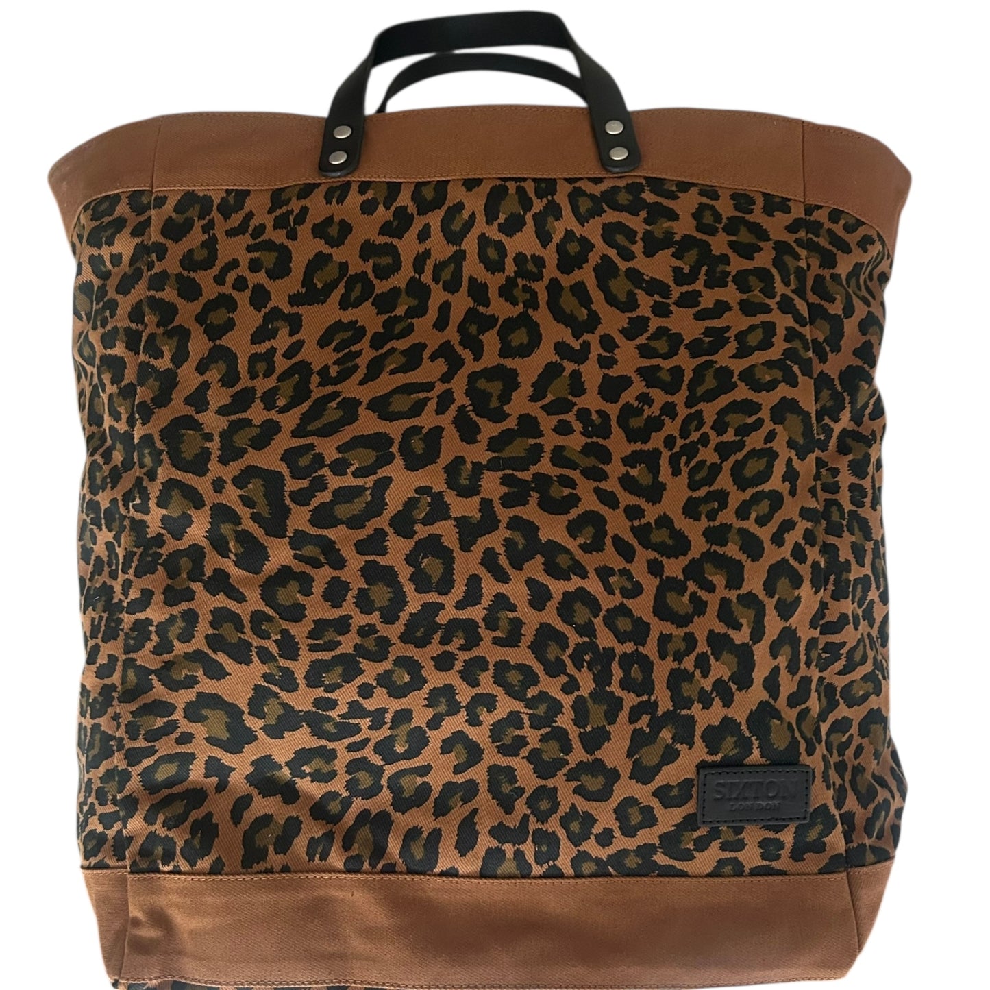 Clovelly Backpack - brown leopard print