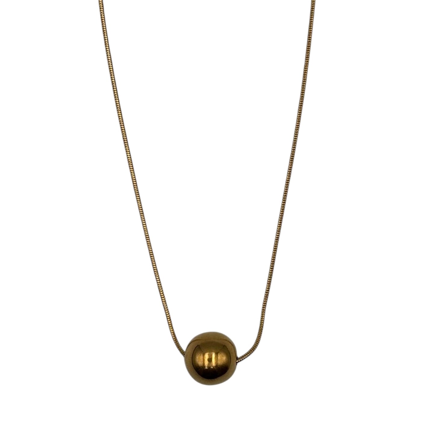 Gold Ball pendant necklace