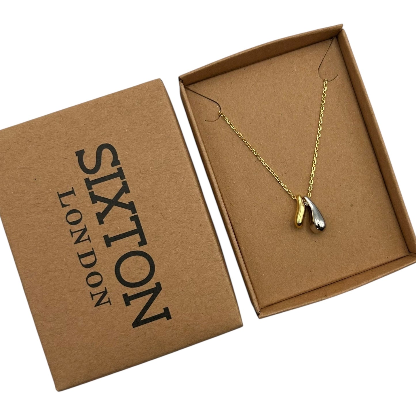 Gold & Silver Droplet necklace