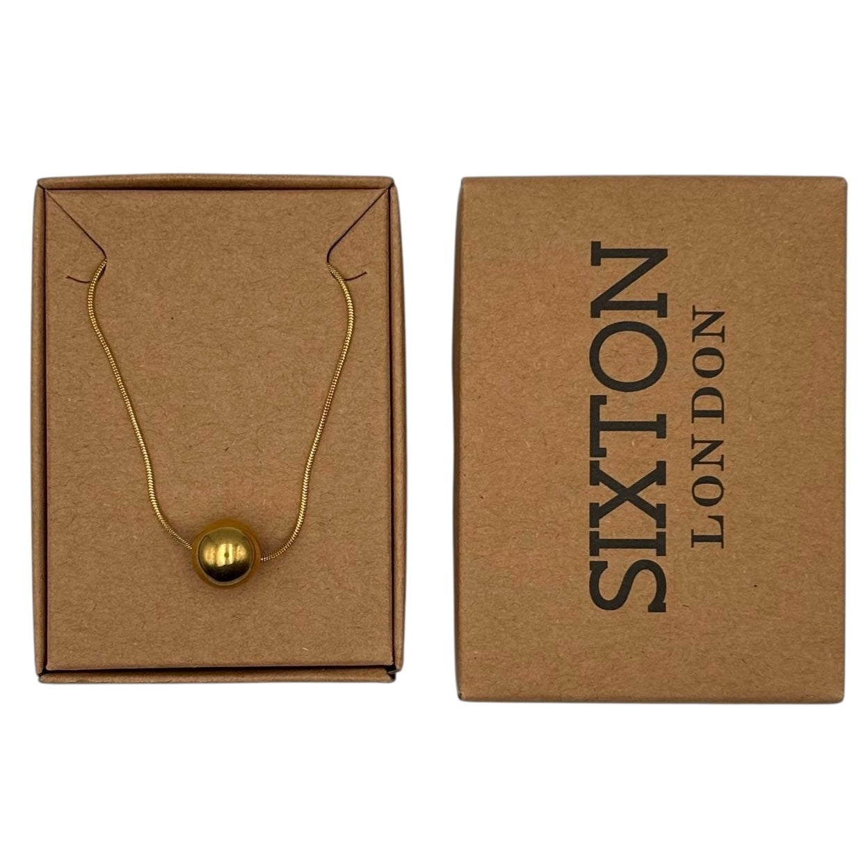 Gold Ball pendant necklace