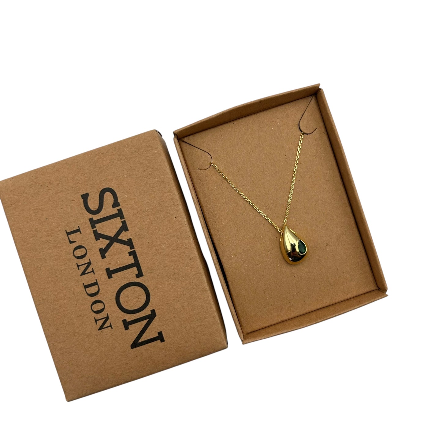 Green Droplet necklace