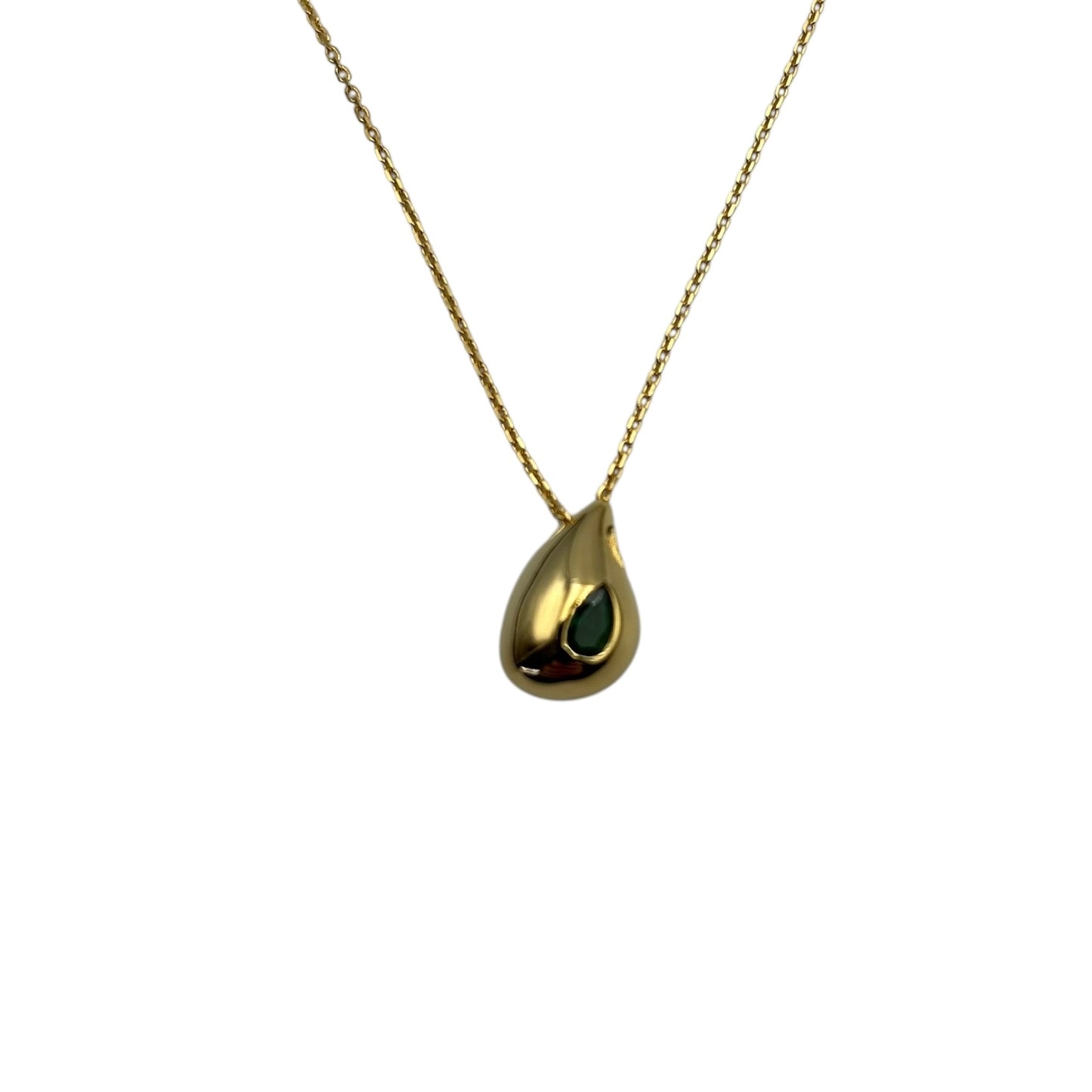 Green Droplet necklace