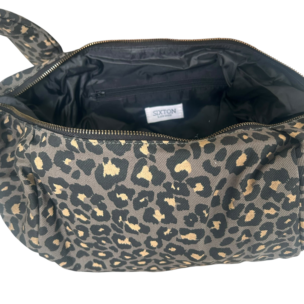 Brixton cross body sling bag - New grey leopard print - large