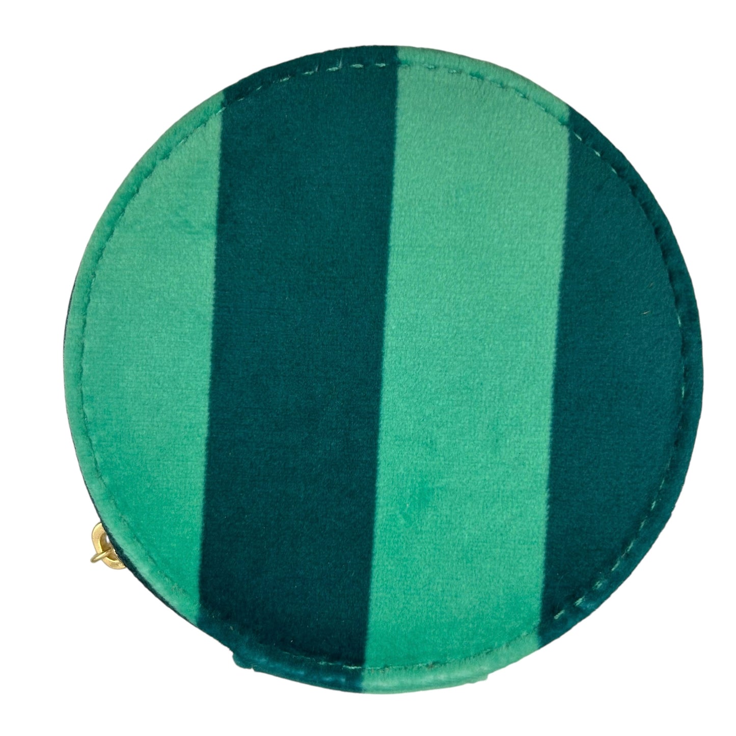 Jewellery Travel Pot in teal stripe