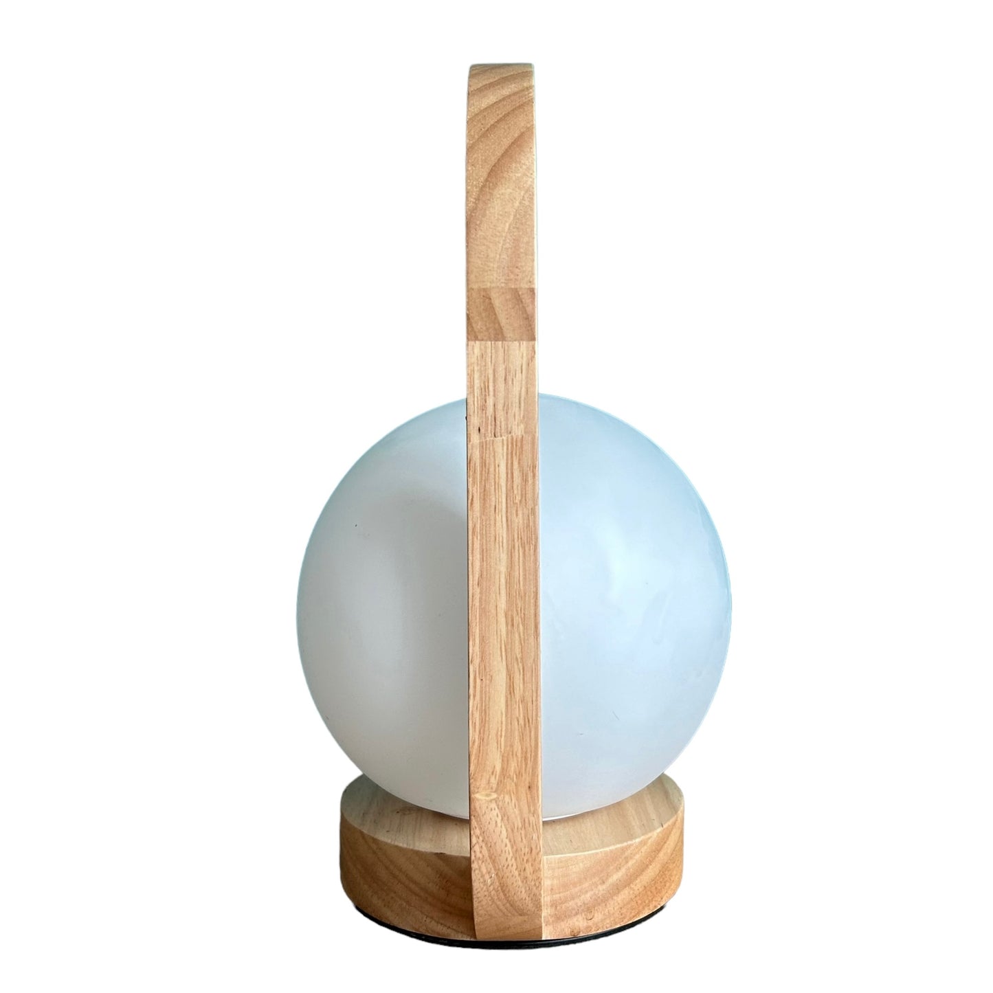 Rechargable touch lantern - beech style wood lamp