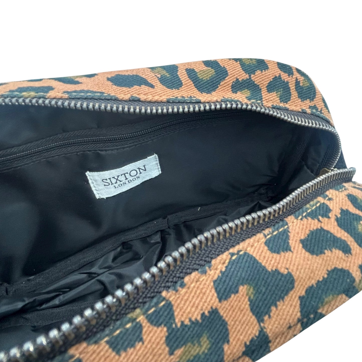 Large Leopard Print Makeup Bag