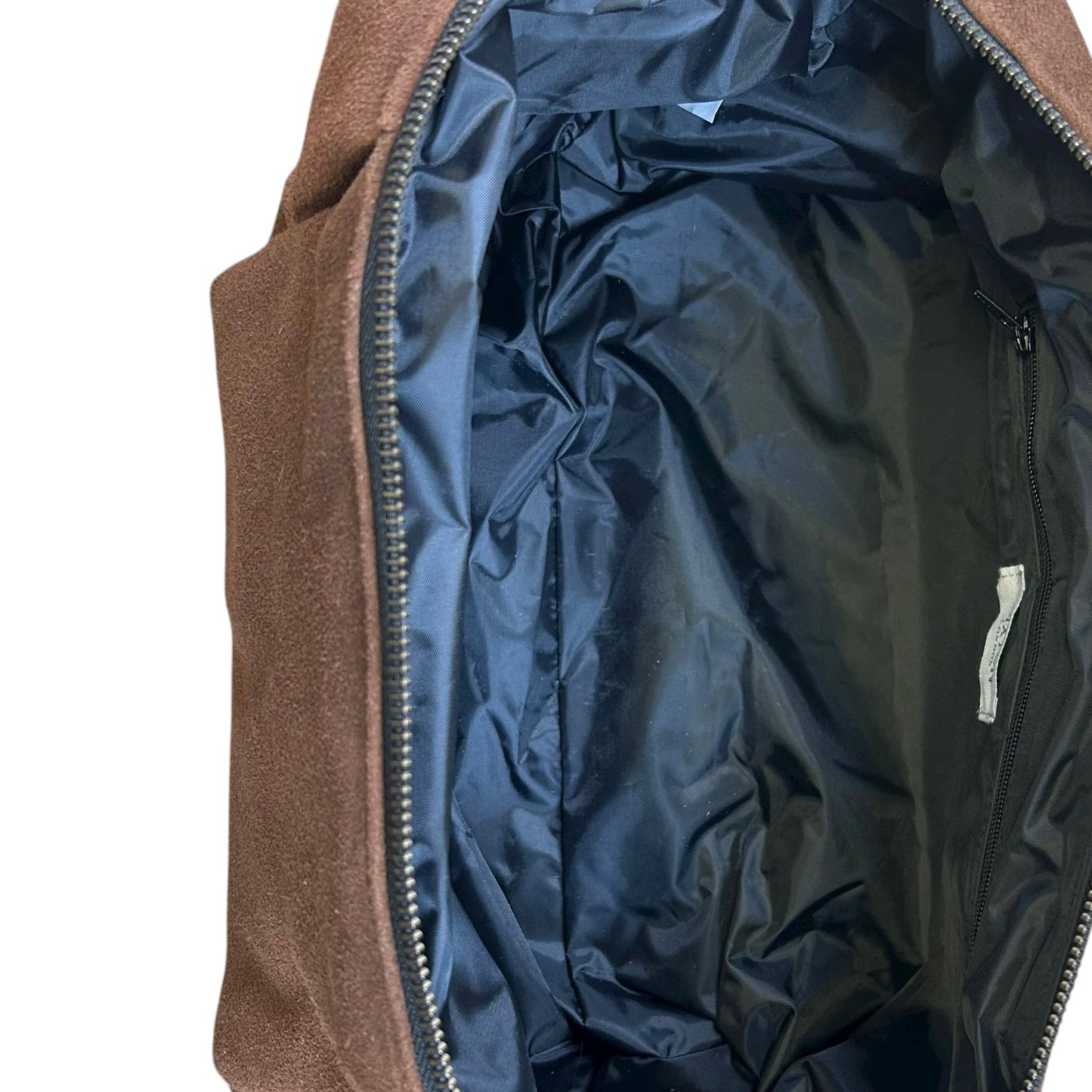 Brixton cross body sling bag - brown suede - large