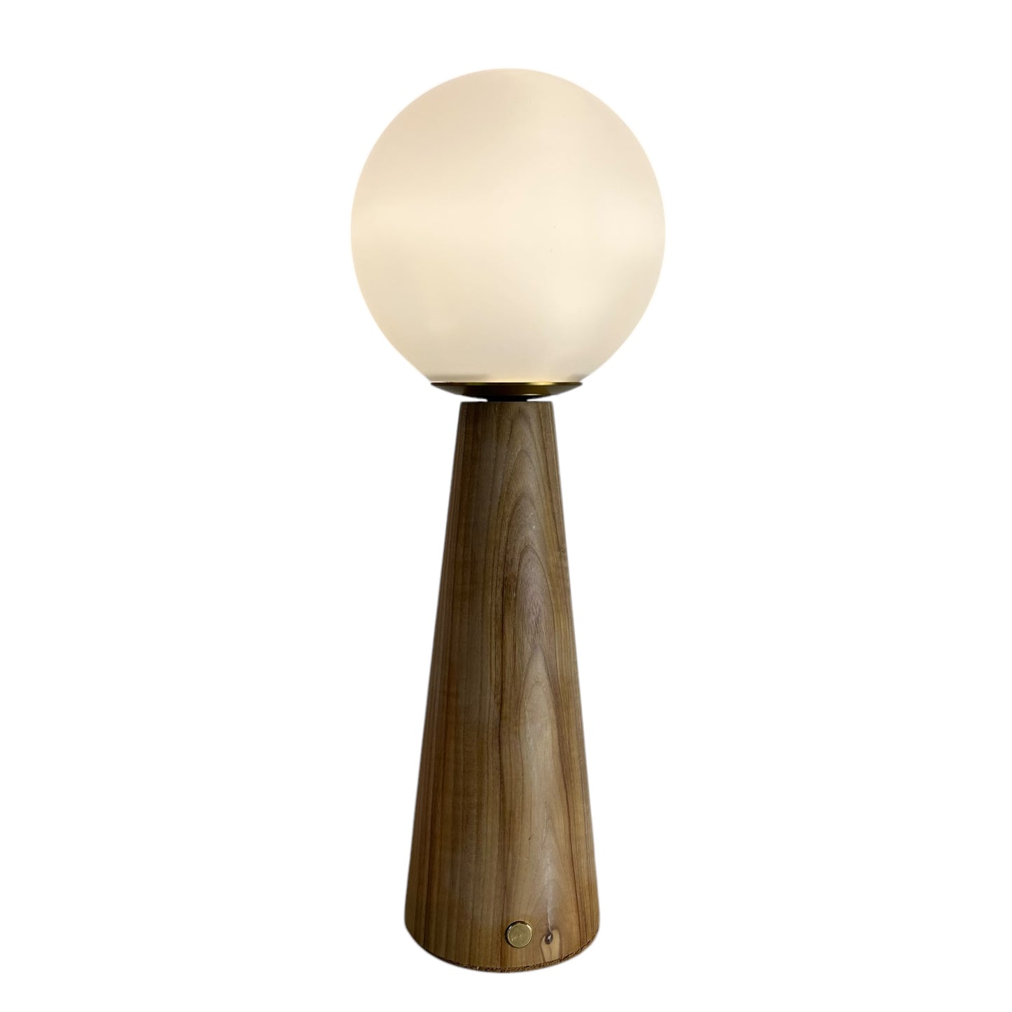 Large Deco Cone Beech style rechargeable touch lamp