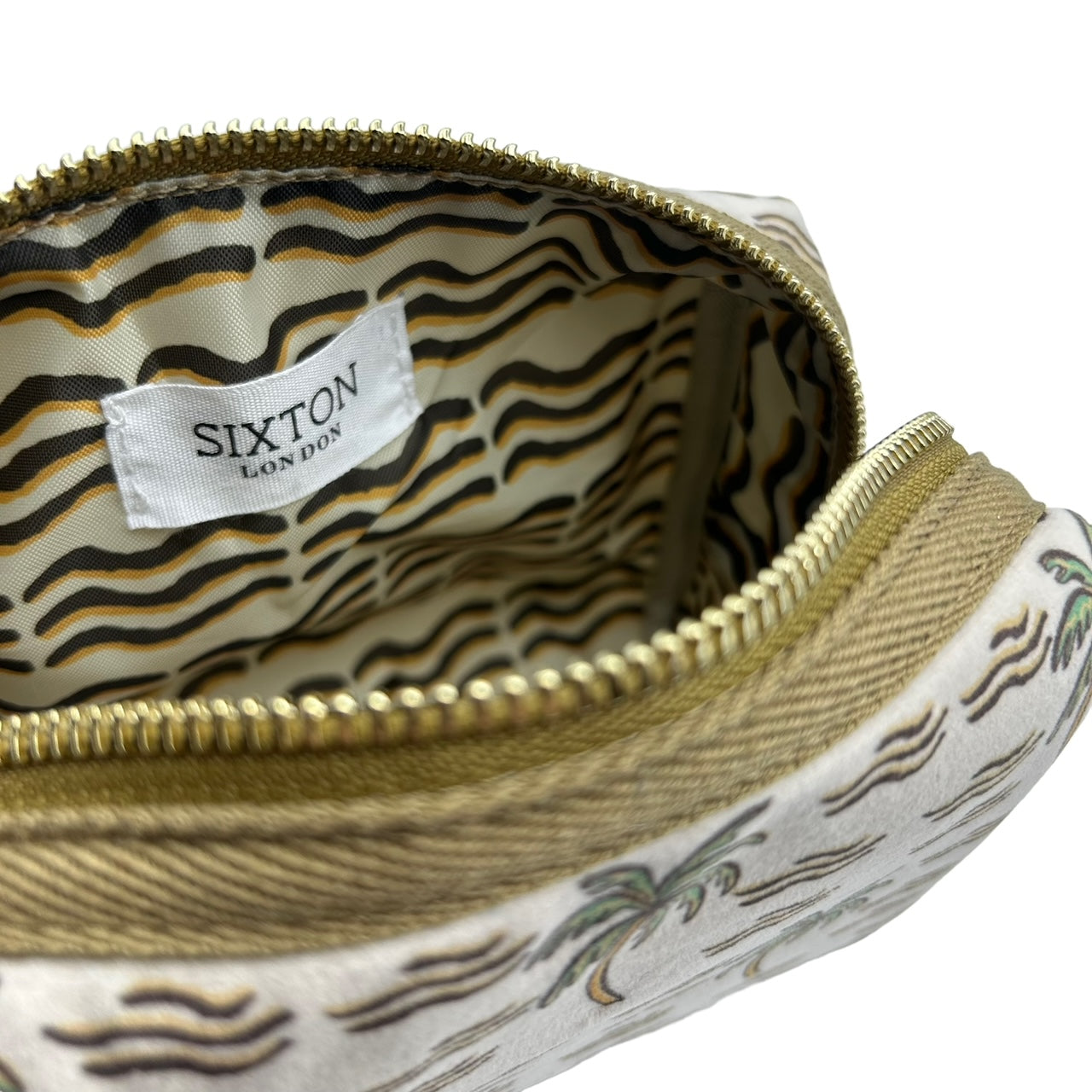 Sand Palm Tree makeup bag (two sizes)