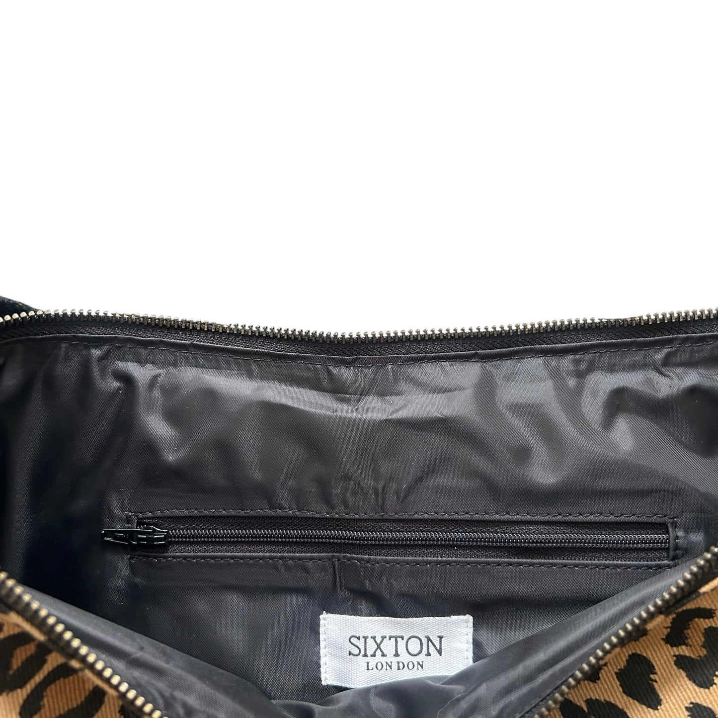 Portland messenger bag - sand leopard print