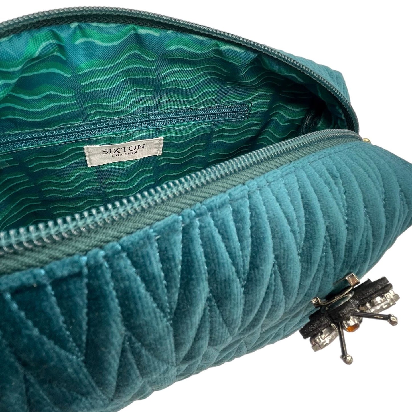 Tribeca wash bag teal