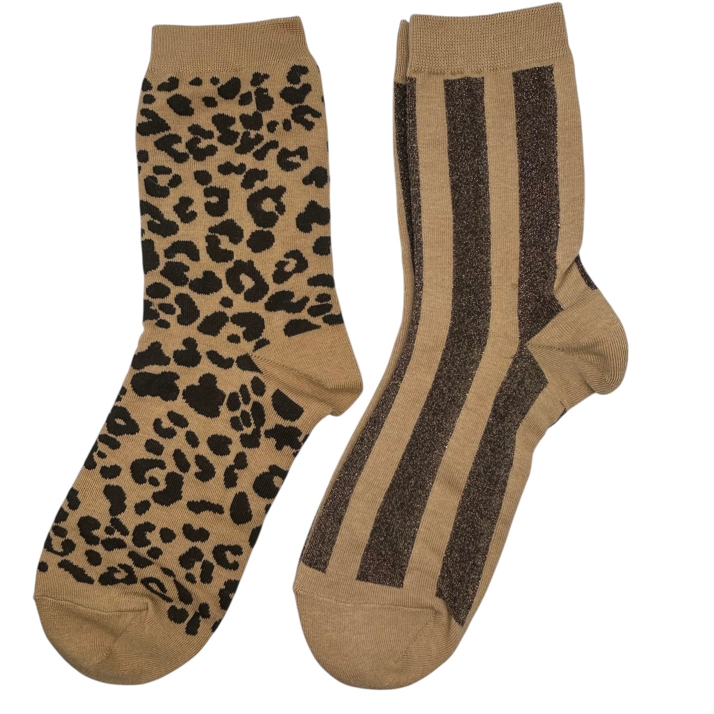 Sand Leopard & Berlin sock box duo with pin