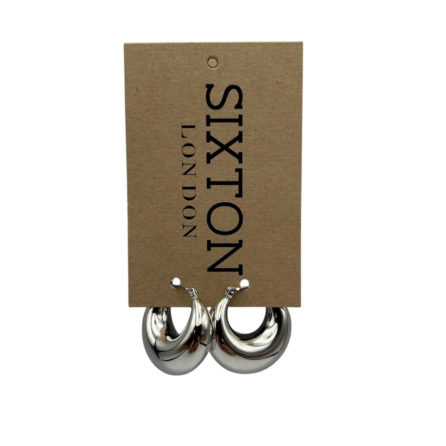 Retro Silver Hoop earrings
