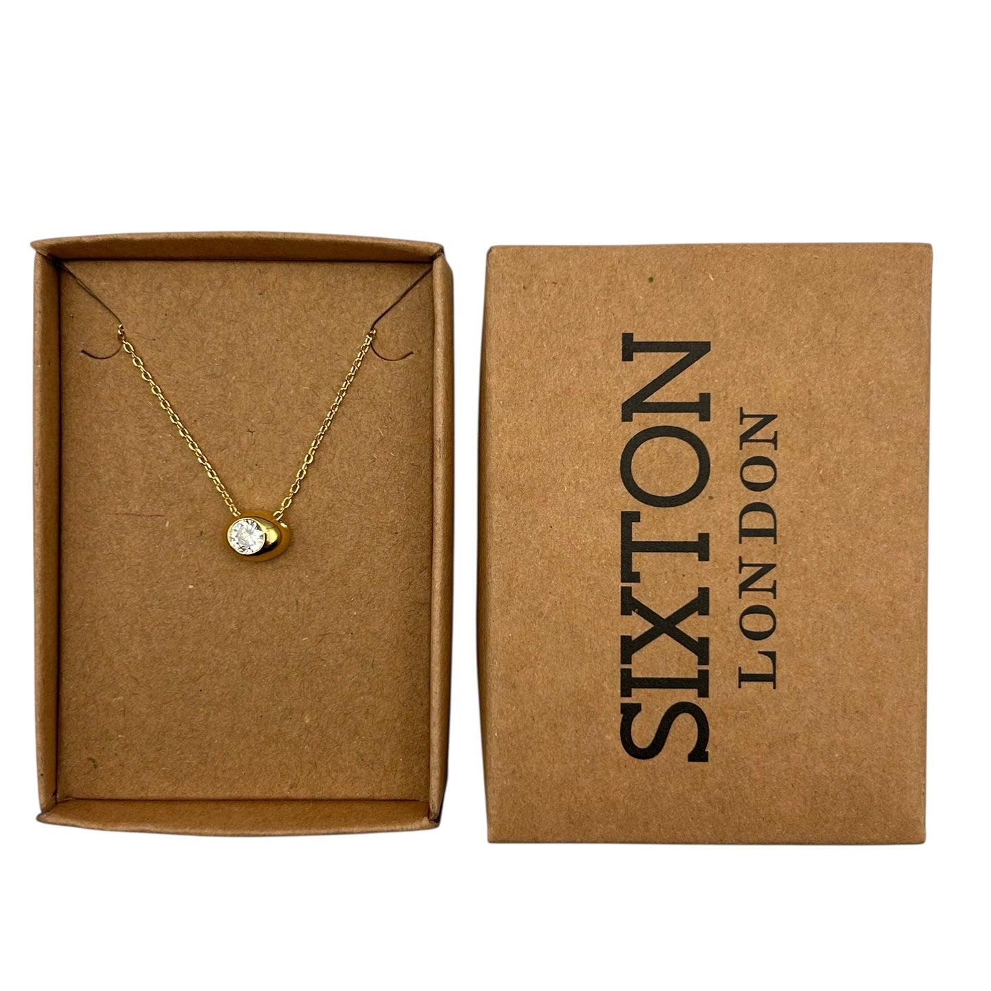 Sparkle Droplet Pendant Necklace