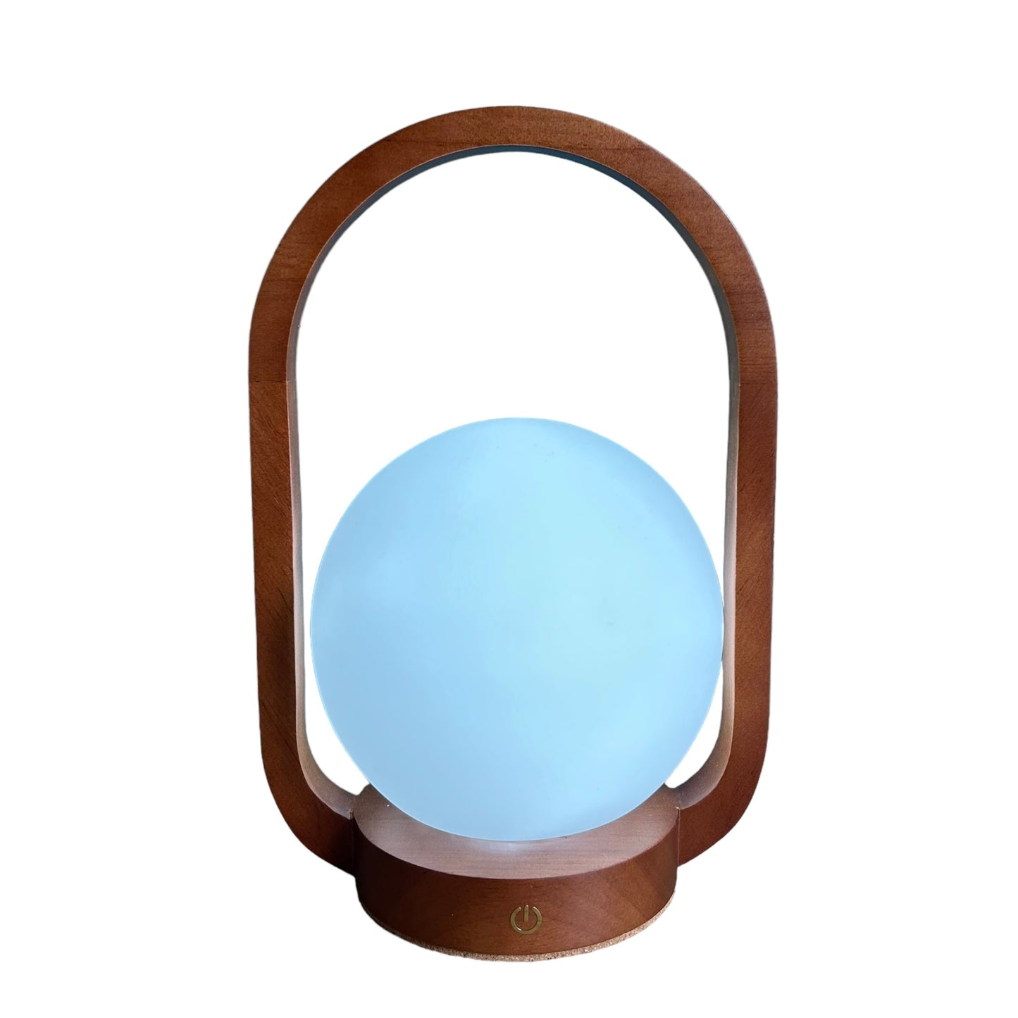 Rechargable touch lantern - teak style wood lamp