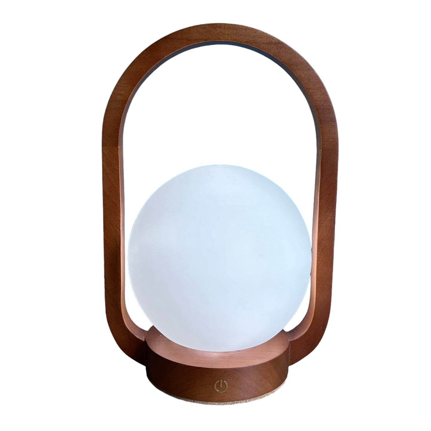 Rechargable touch lantern - teak style wood lamp