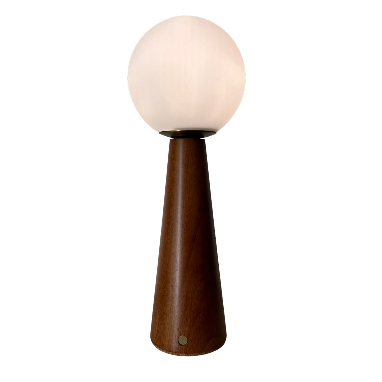 Rechargable touch cone lamp - teak style