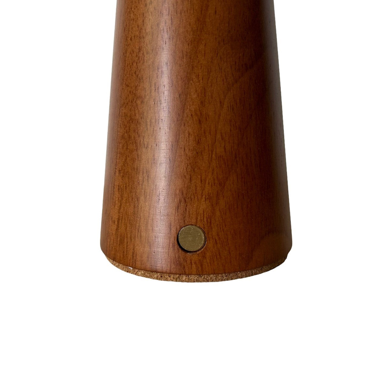 Rechargable touch cone lamp - teak style