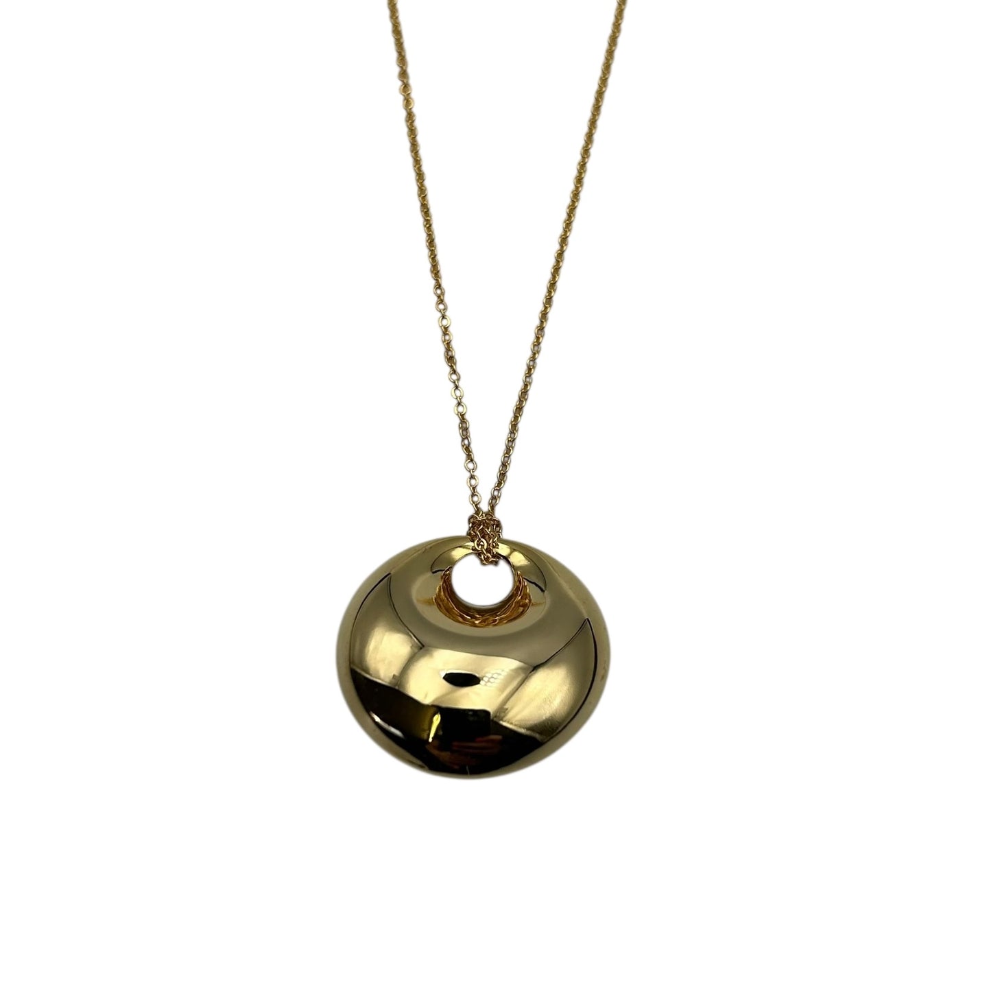 Retro Gold Pendant necklace on an extendable chain