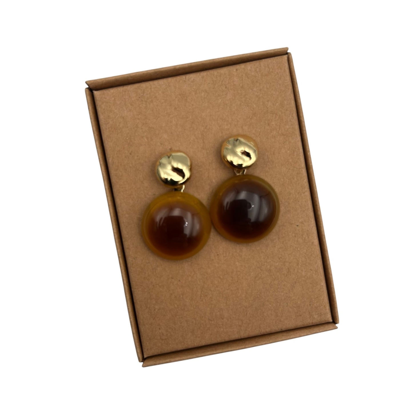 Amber Drop earrings