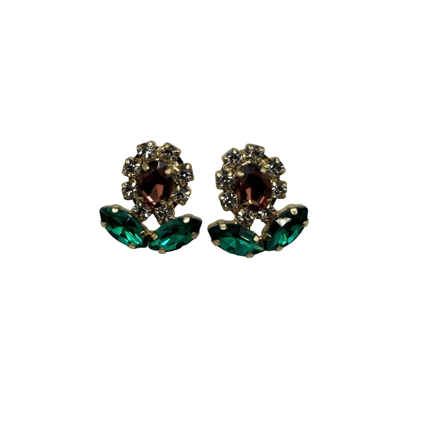 Jewelled daisy earrings