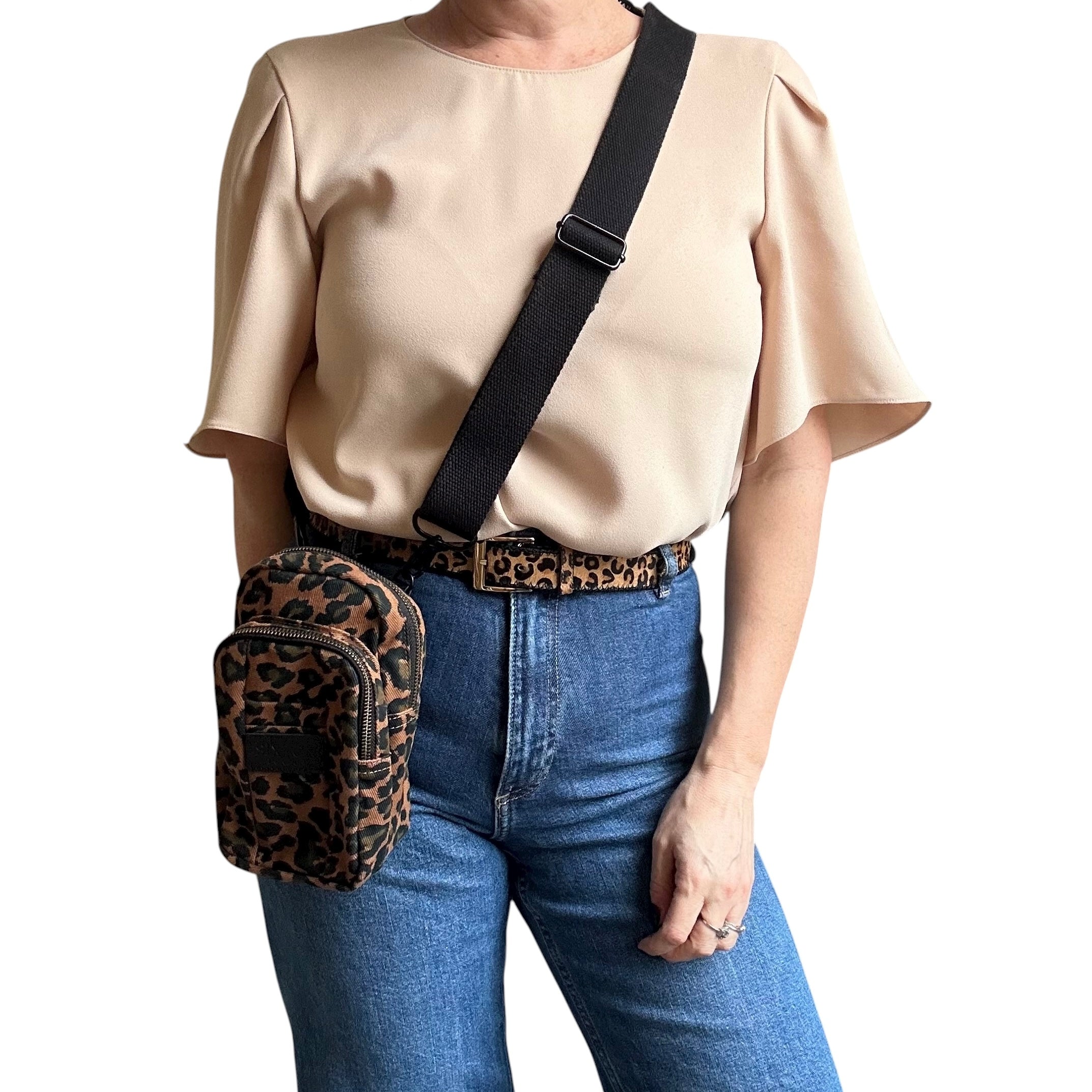 Barcelona bag - brown leopard print – Sixton London