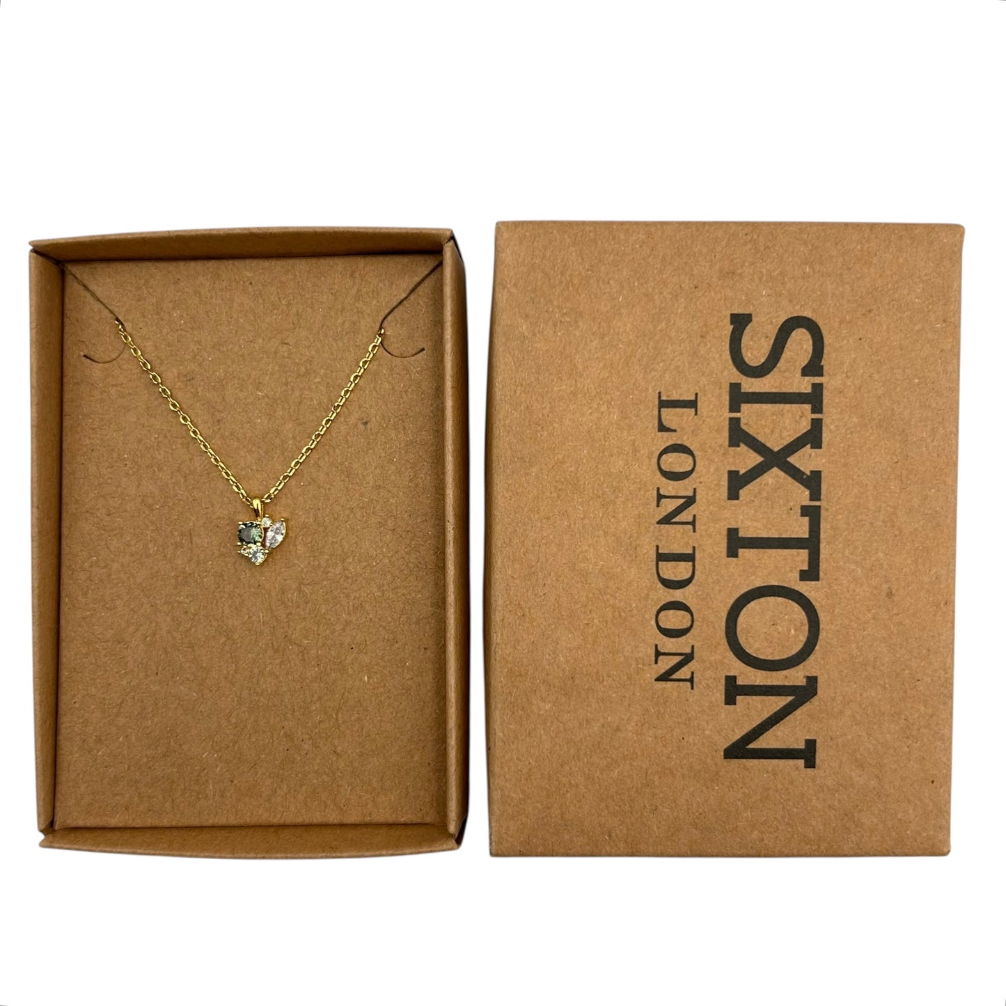 Bejewelled Green Sparkle Necklace