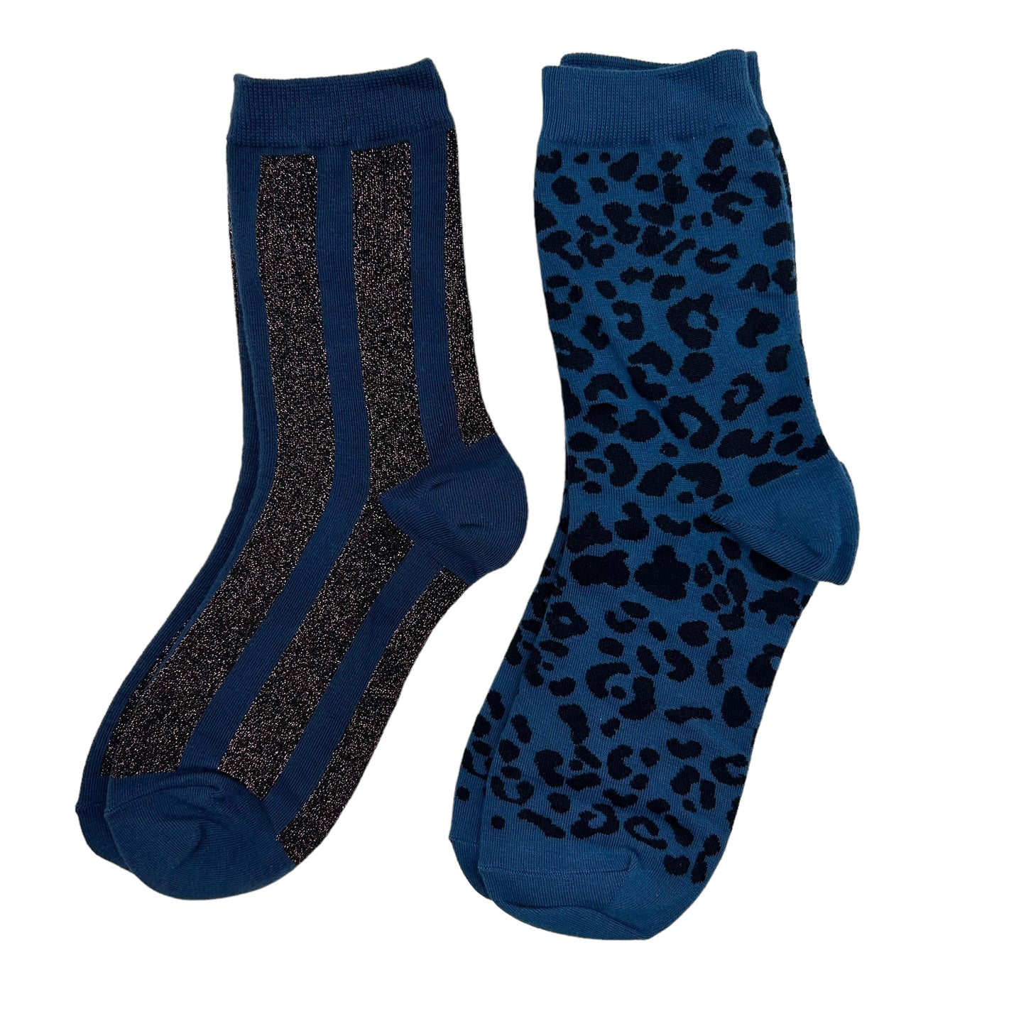 Denim Leopard & Berlin sock box duo