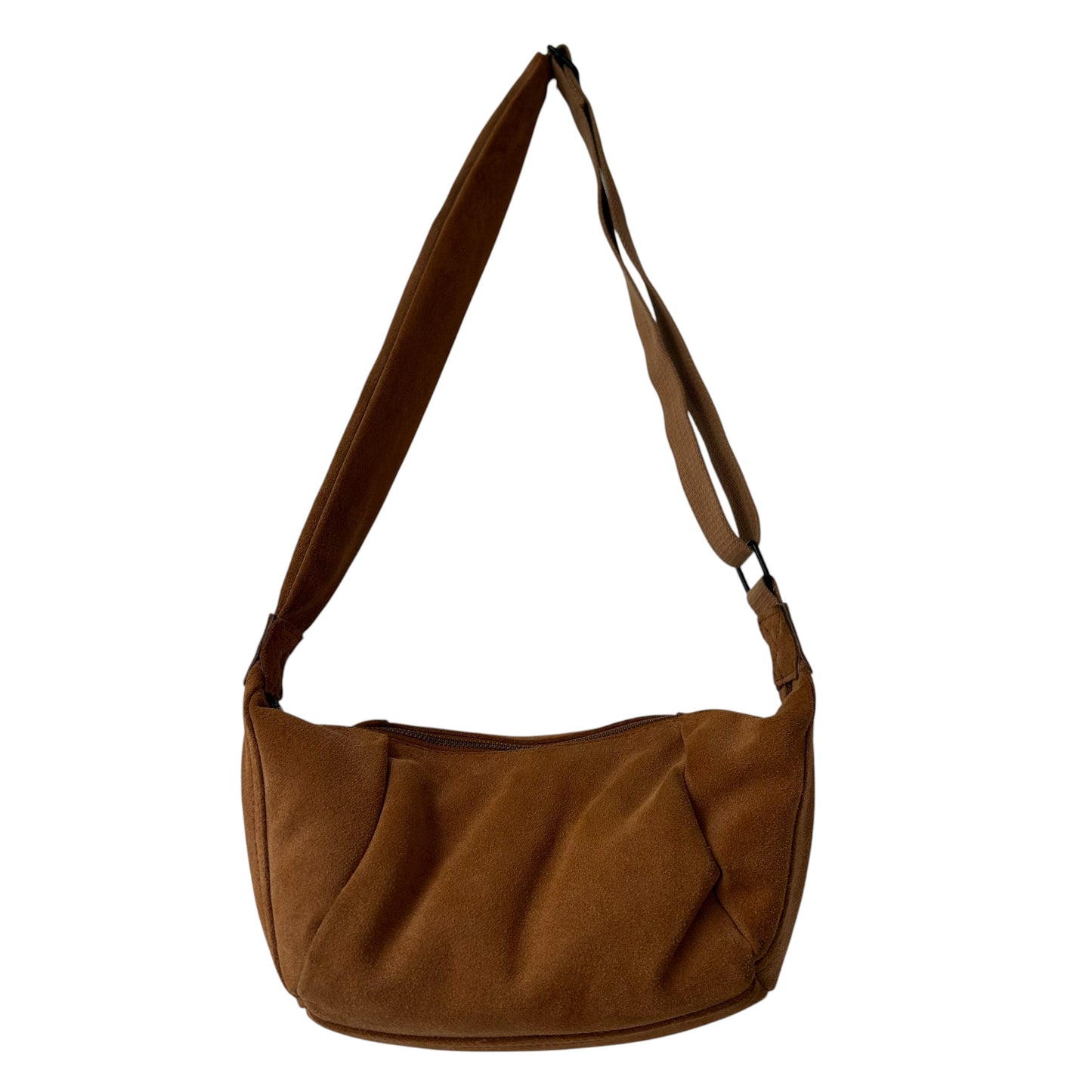Brixton cross body sling bag -  tan suede - small