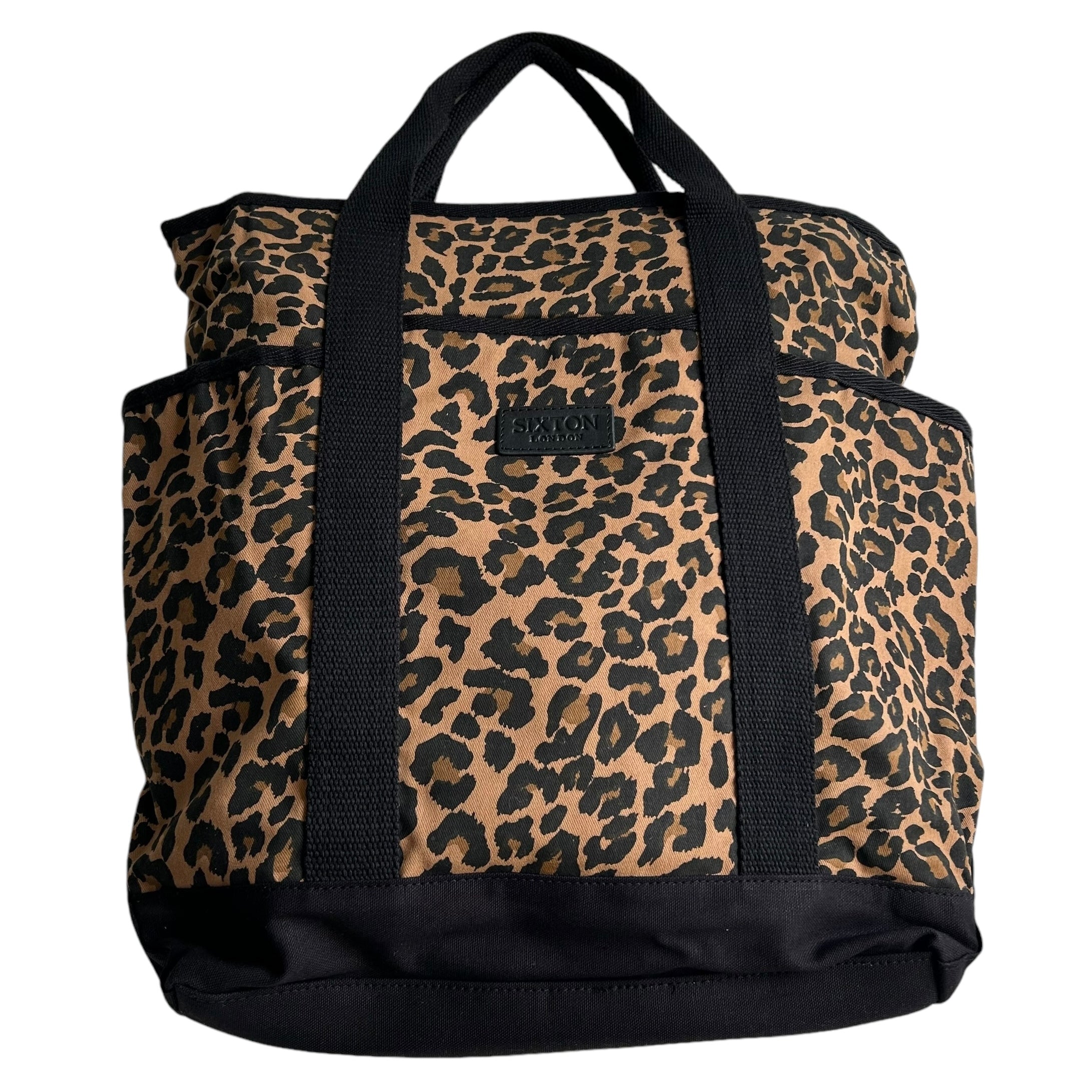 Leopard print backpack Sixton London