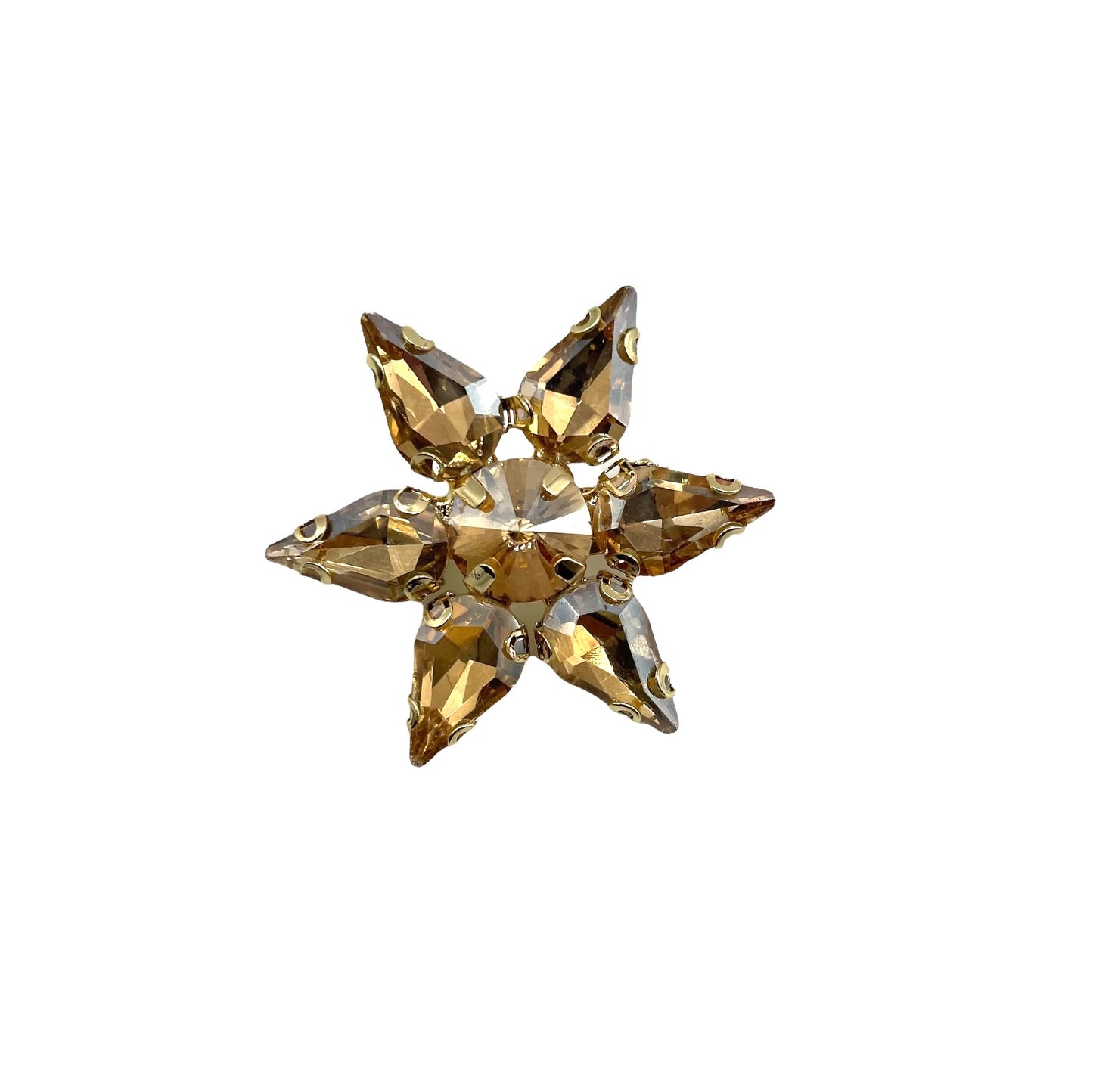 Jewellery travel pot leopard print - sparkle star champagne
