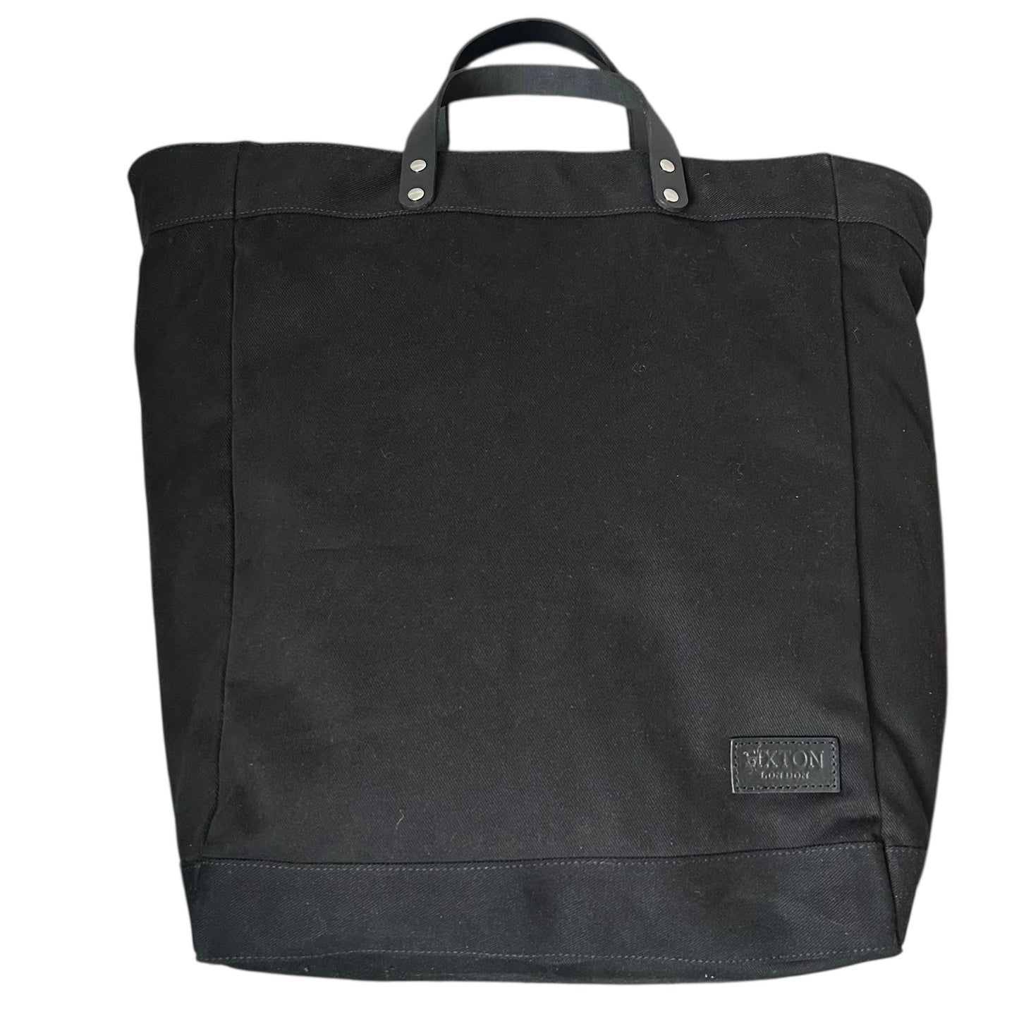 Clovelly Backpack - black cotton canvas