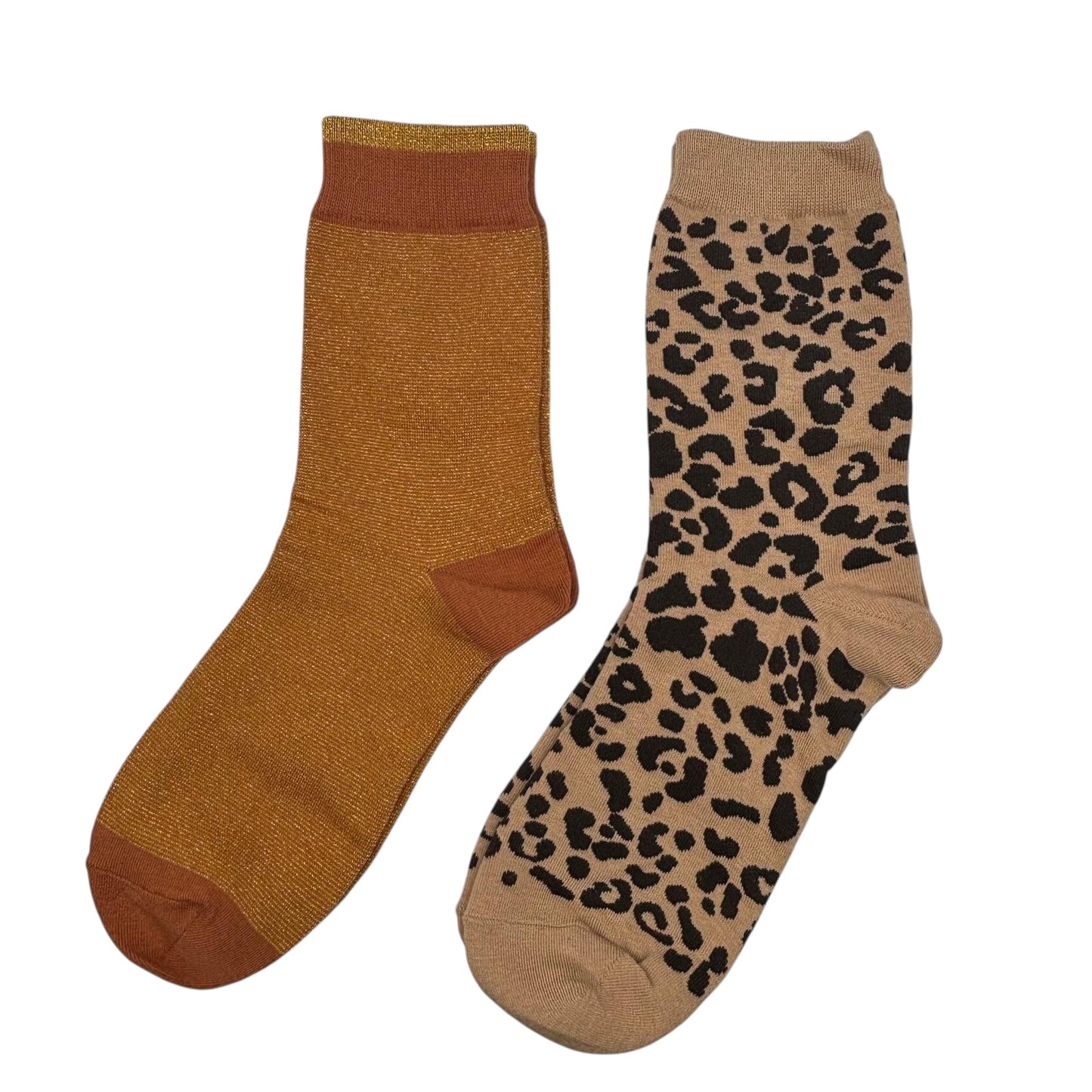 Copper Tokyo & Sand Leopard sock box duo