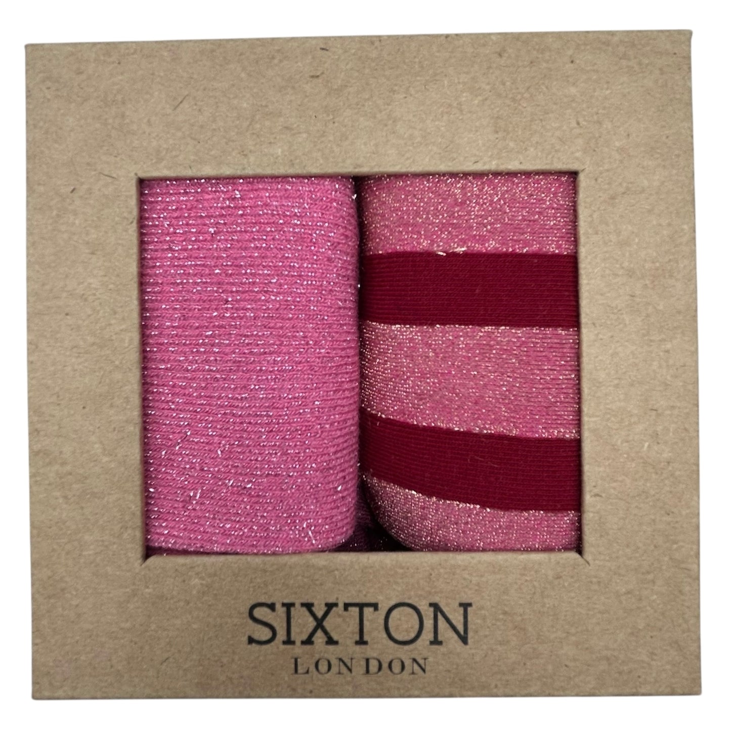 Dark Pink Vegas & Red Berlin sock box duo