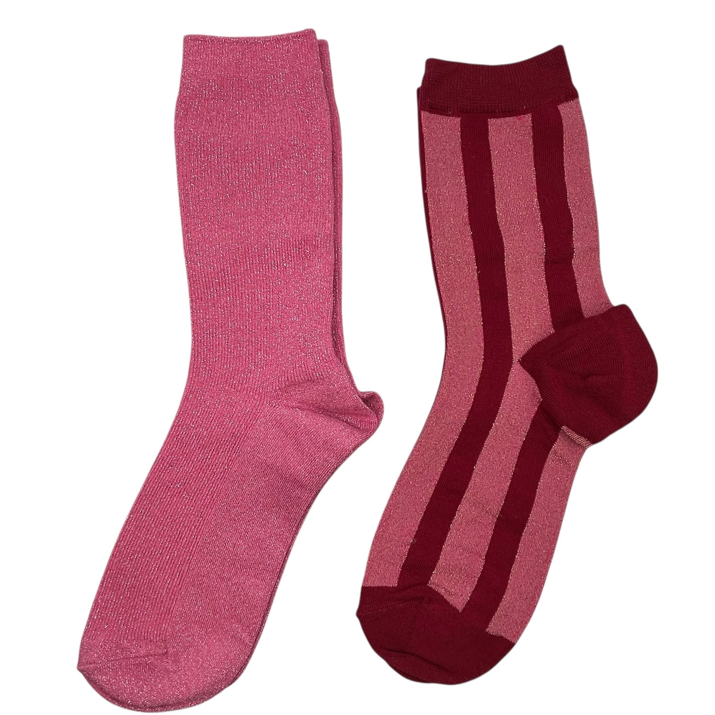 Dark Pink Vegas & Red Berlin sock box duo