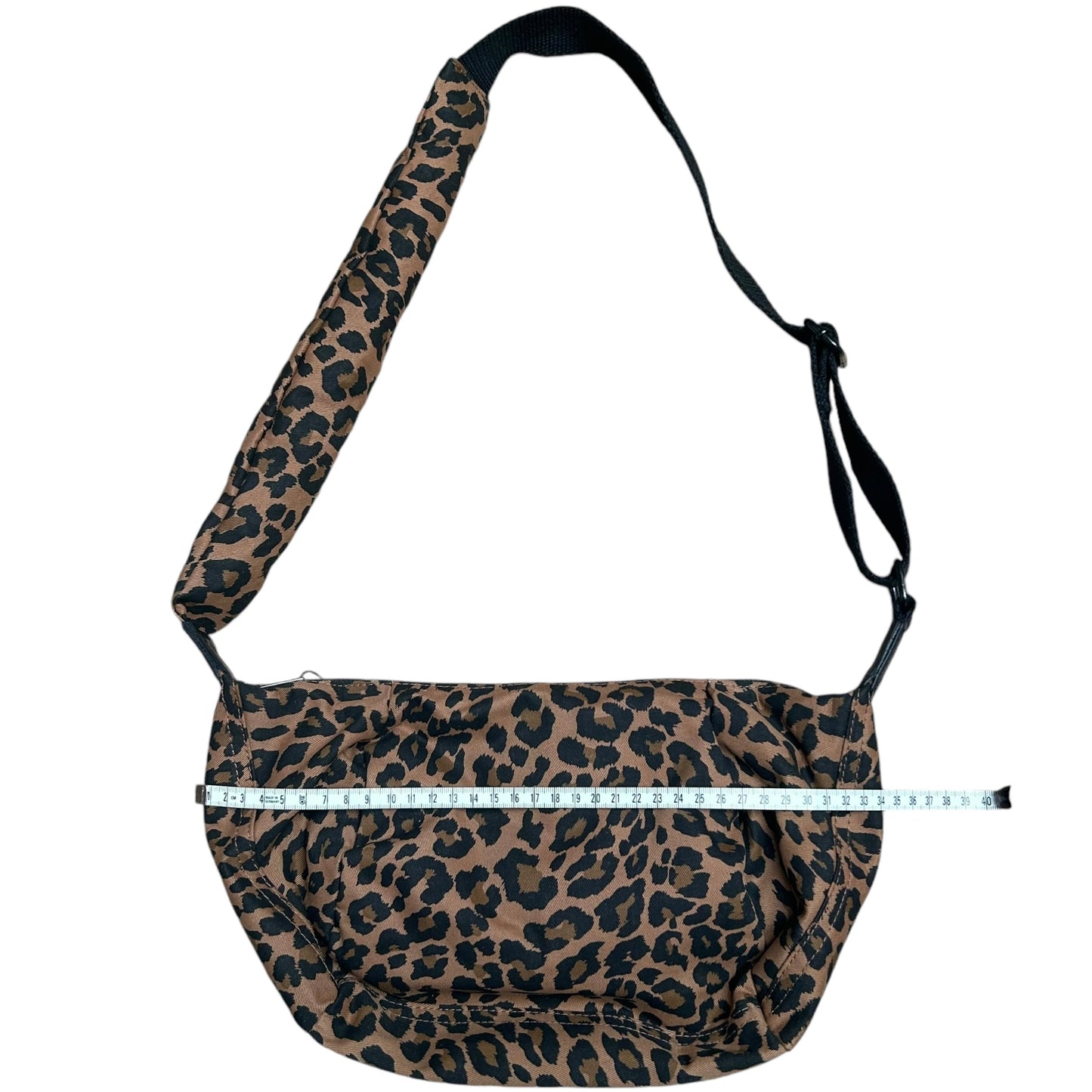 Brixton cross body sling bag - leopard print brown - small