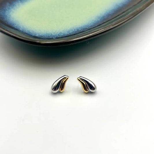 Gold & Silver Droplet earrings