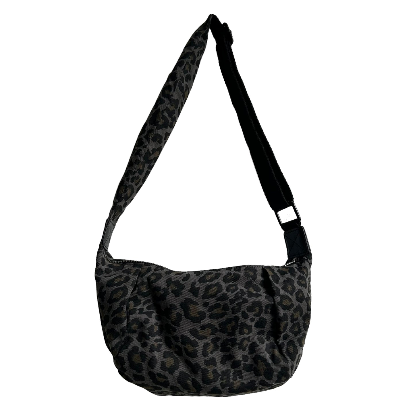 Brixton cross body sling bag - leopard print grey - small