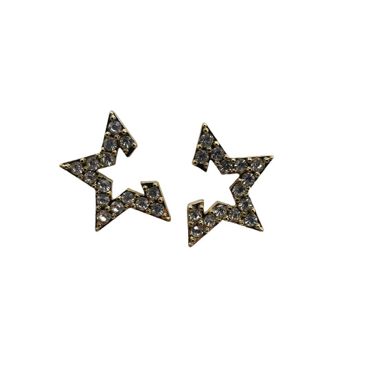Half star earrings