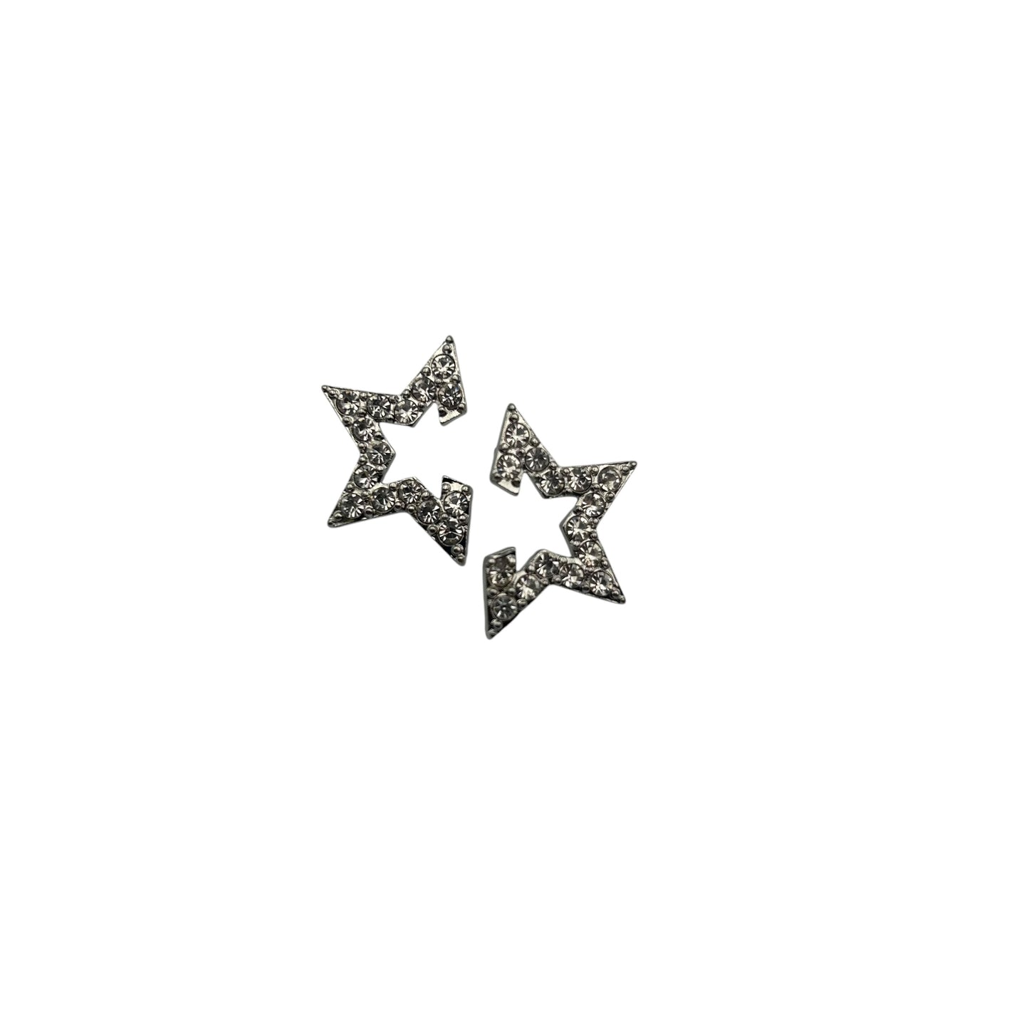 Half Star Silver earrings