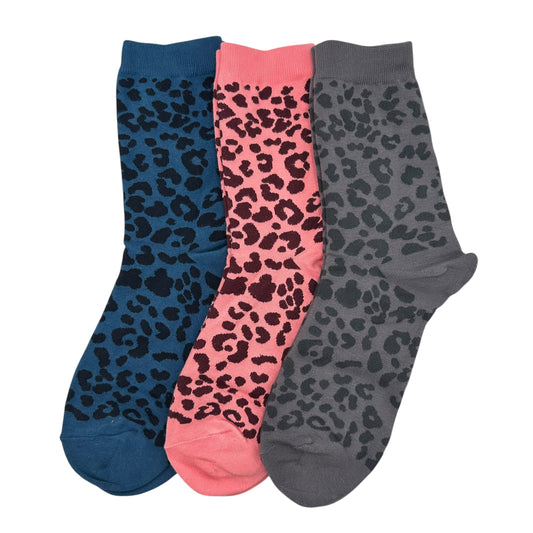Leopard print socks