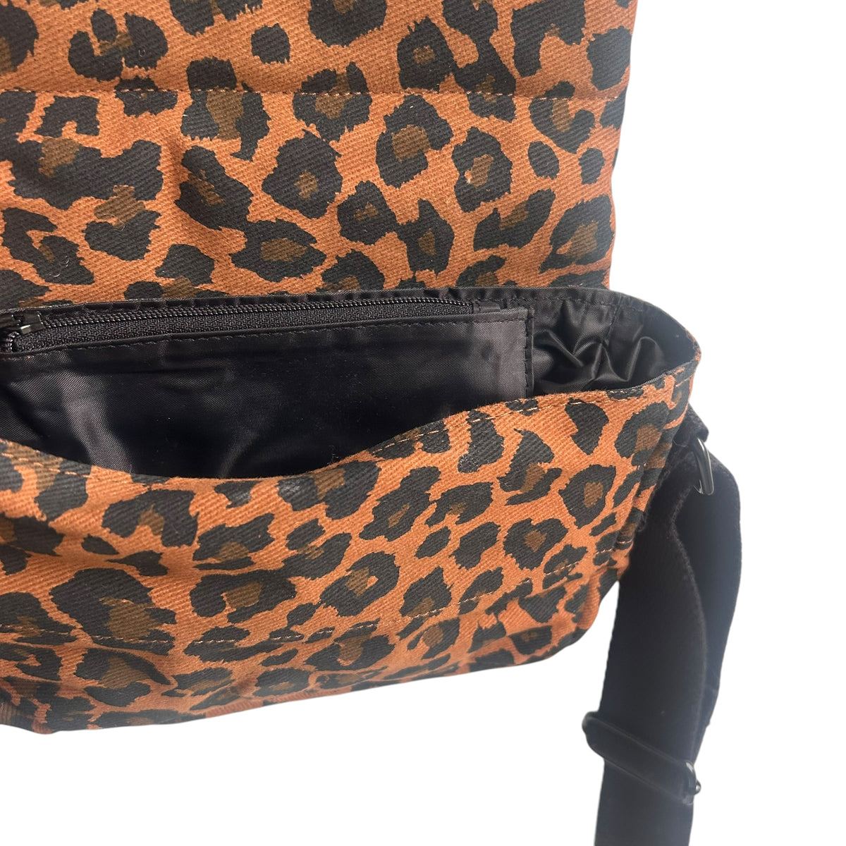 Valencia cross body bag - Brown Leopard print