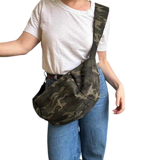 Brixton cross body sling bag - camo print - large