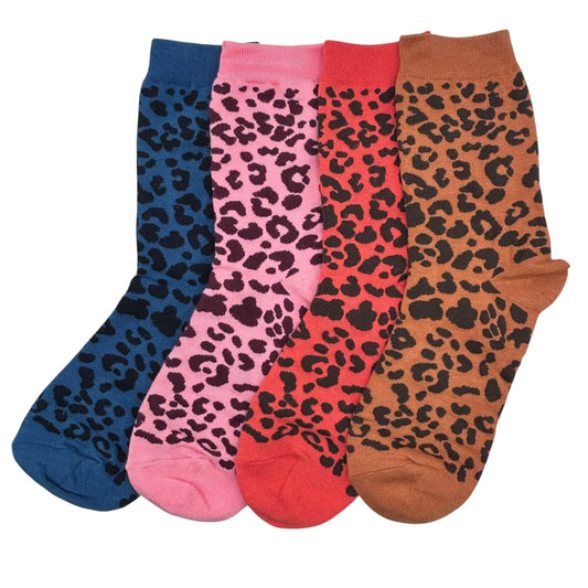 Leopard print socks