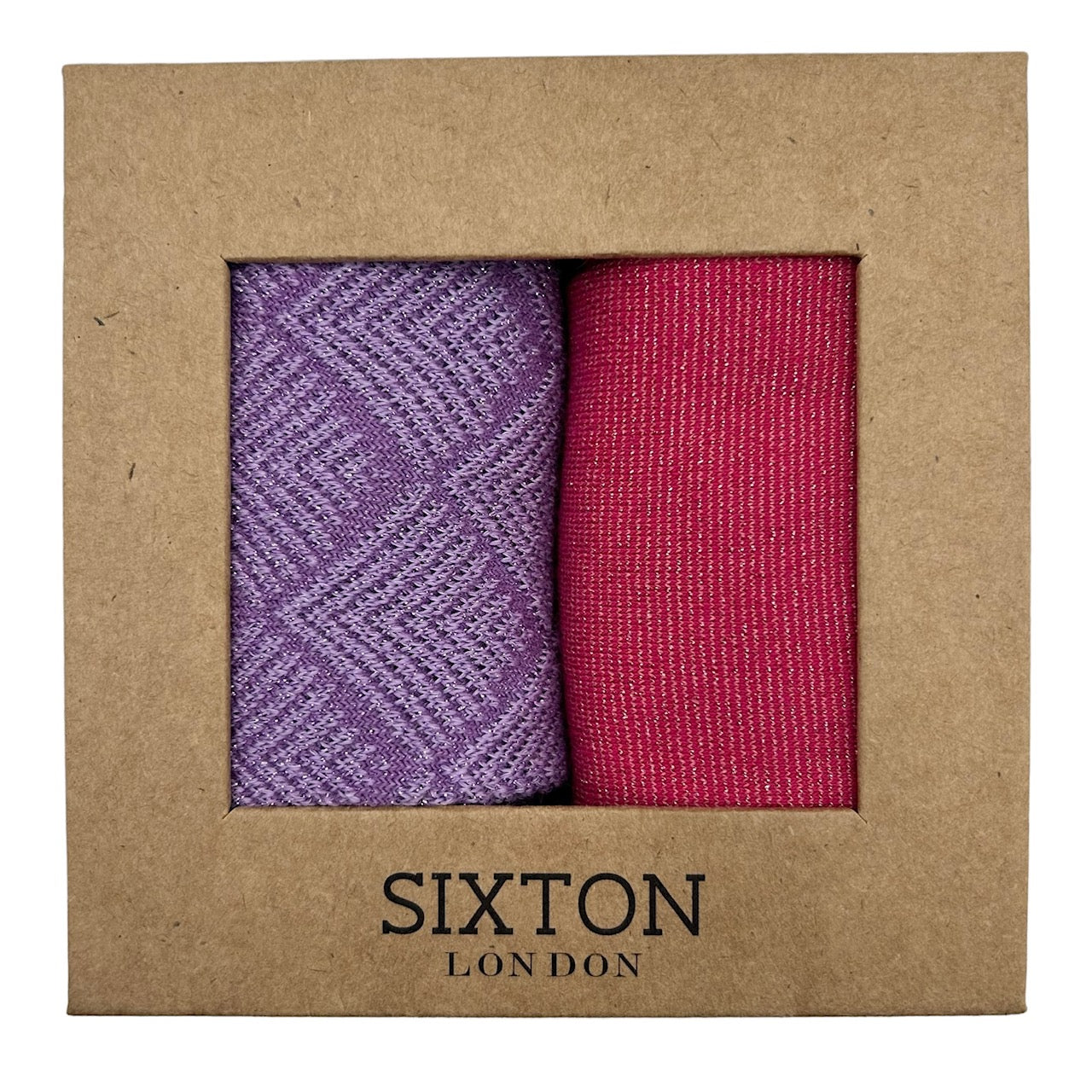Lilac & pink mix duo sock box