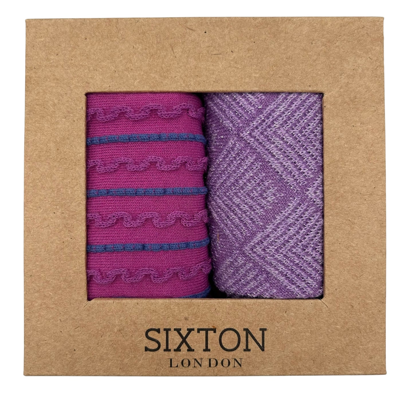 Lyon & Paris Purple sock box duo