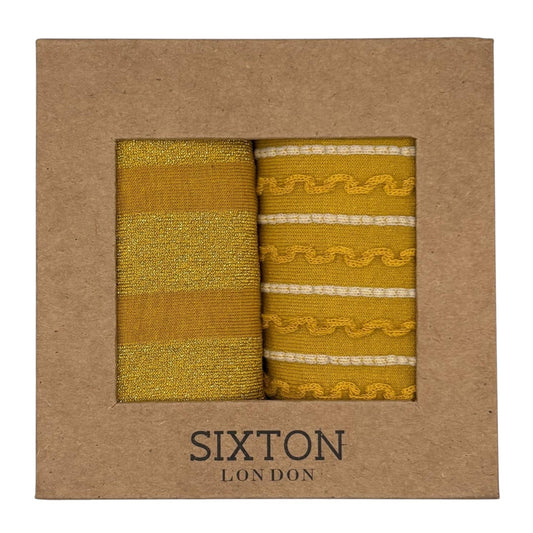 Mustard Berlin & Lyon sock box duo